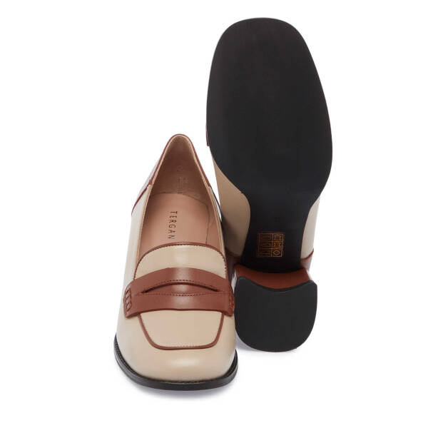 Vizon Deri Kadın Topuklu Ayakkabı - K24S1AY67706-A44 - 4