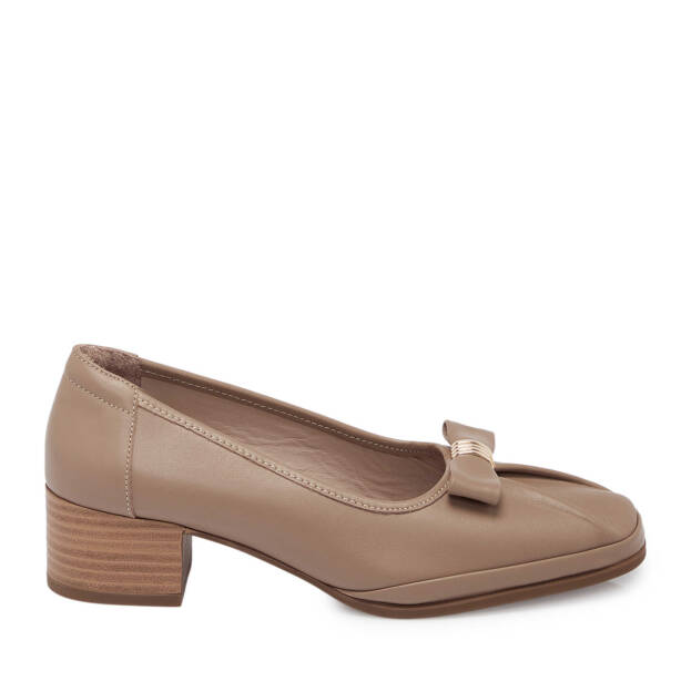 Vizon Deri Kadın Topuklu Ayakkabı - K25S1AY68239-A44 - 3