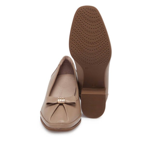 Vizon Deri Kadın Topuklu Ayakkabı - K25S1AY68239-A44 - 4