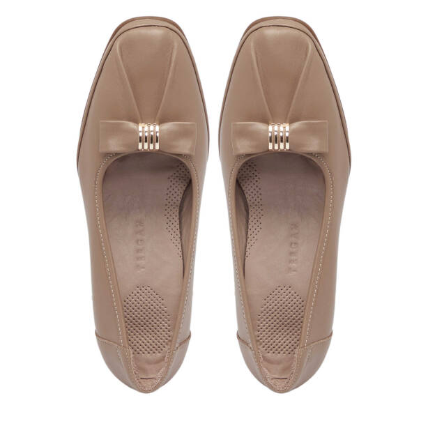 Vizon Deri Kadın Topuklu Ayakkabı - K25S1AY68239-A44 - 5