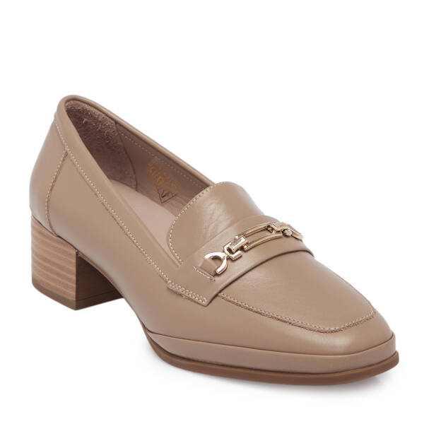 Vizon Deri Kadın Topuklu Ayakkabı - K25S1AY68240-A44 - 1