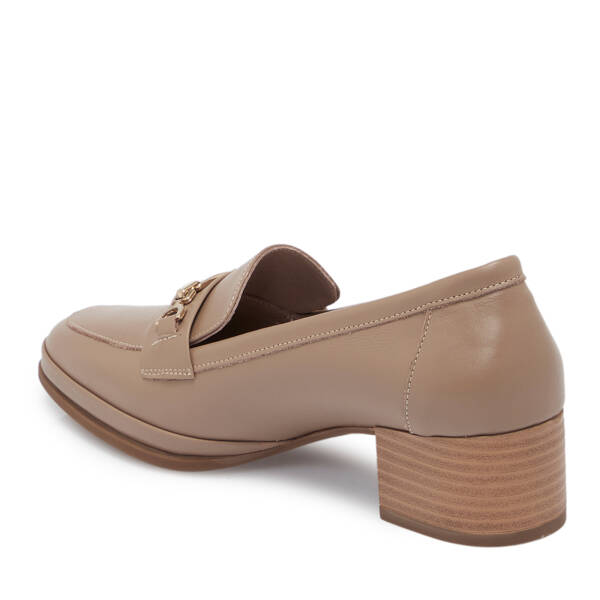 Vizon Deri Kadın Topuklu Ayakkabı - K25S1AY68240-A44 - 2