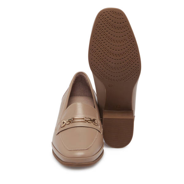 Vizon Deri Kadın Topuklu Ayakkabı - K25S1AY68240-A44 - 4