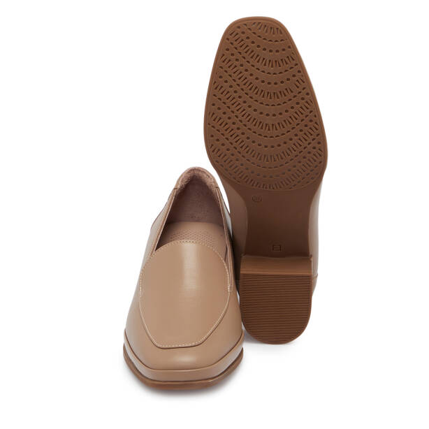 Vizon Deri Kadın Topuklu Ayakkabı - K25S1AY68241-A44 - Tergan