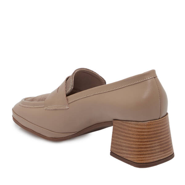 Vizon Deri Kadın Topuklu Ayakkabı - K25S1AY68242-A44 - 2