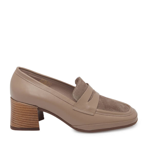 Vizon Deri Kadın Topuklu Ayakkabı - K25S1AY68242-A44 - 3