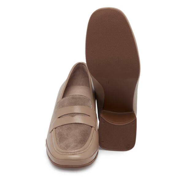 Vizon Deri Kadın Topuklu Ayakkabı - K25S1AY68242-A44 - 4