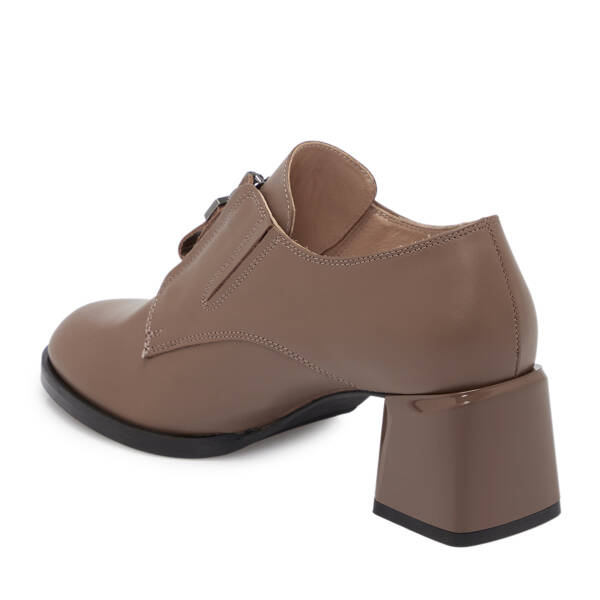 Vizon Deri Kadın Topuklu Ayakkabı - K25S1AY68260-A44 - 2