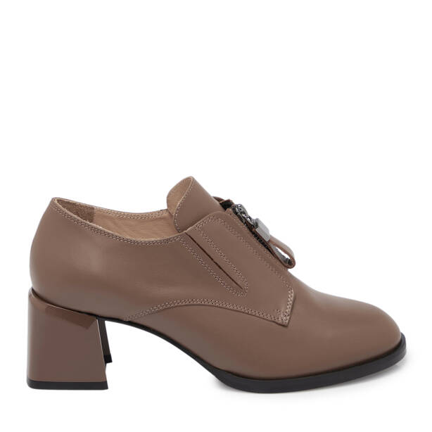 Vizon Deri Kadın Topuklu Ayakkabı - K25S1AY68260-A44 - 3