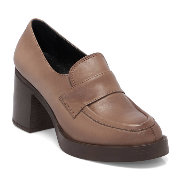 Vizon Deri Kadın Topuklu Ayakkabı - K25S1AY68296-A44 - 1