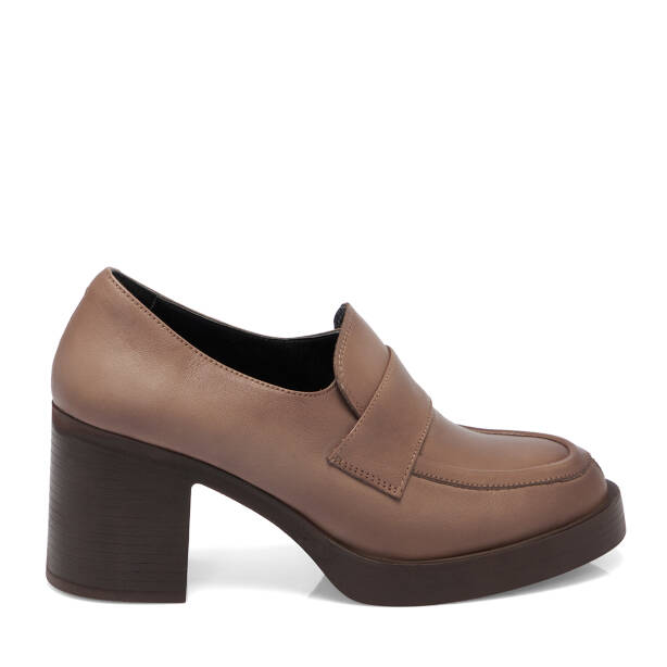 Vizon Deri Kadın Topuklu Ayakkabı - K25S1AY68296-A44 - 3