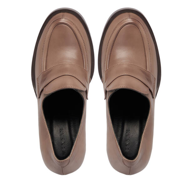 Vizon Deri Kadın Topuklu Ayakkabı - K25S1AY68296-A44 - 5