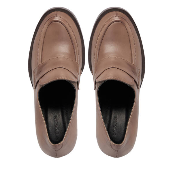 Vizon Deri Kadın Topuklu Ayakkabı - K25S1AY68296-A44 - 5