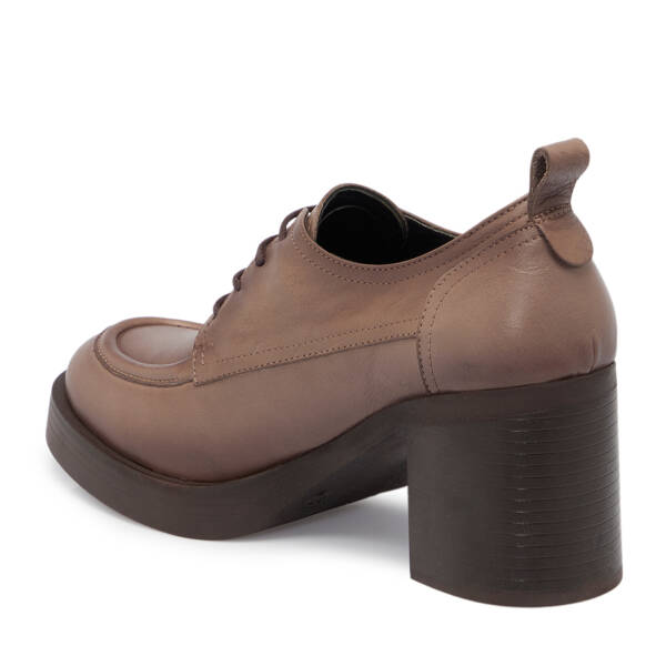 Vizon Deri Kadın Topuklu Ayakkabı - K25S1AY68297-A44 - 2