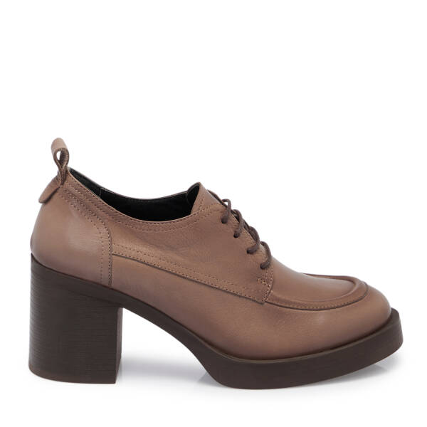 Vizon Deri Kadın Topuklu Ayakkabı - K25S1AY68297-A44 - 3