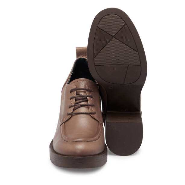 Vizon Deri Kadın Topuklu Ayakkabı - K25S1AY68297-A44 - 4