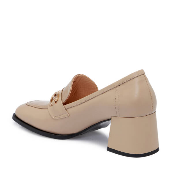 Vizon Deri Kadın Topuklu Ayakkabı - K25S1AY68341-A44 - 2