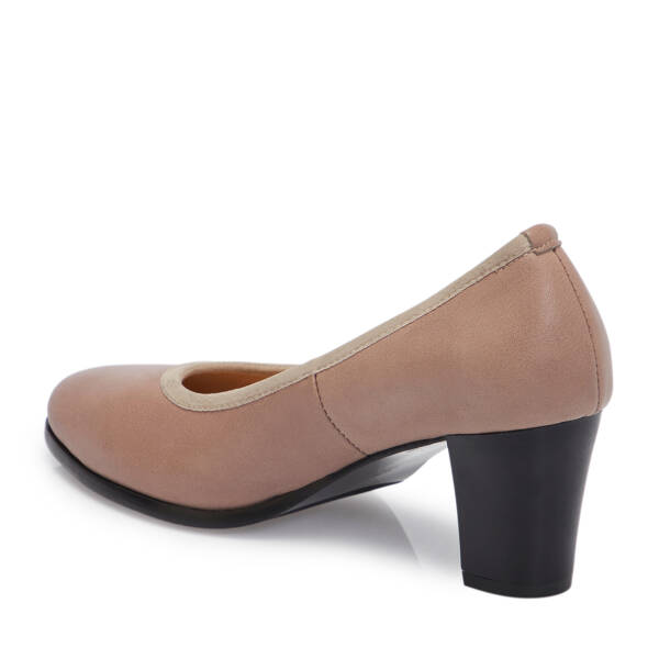 Vizon Deri Kadın Topuklu Ayakkabı - K25S1AY68374-U0N - 2