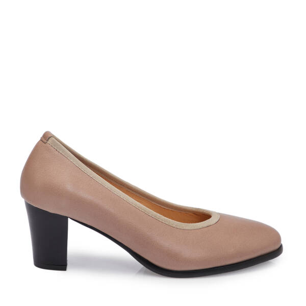 Vizon Deri Kadın Topuklu Ayakkabı - K25S1AY68374-U0N - 3