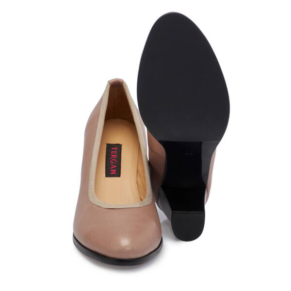 Vizon Deri Kadın Topuklu Ayakkabı - K25S1AY68374-U0N - 4