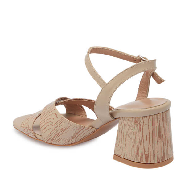 Vizon Hakiki Deri Kadın Topuklu Ayakkabı - K25Y1AY68086-A44 - 3