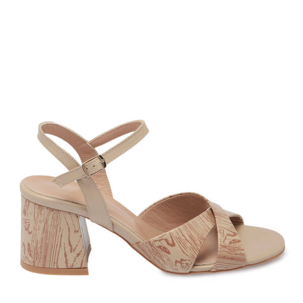 Vizon Hakiki Deri Kadın Topuklu Ayakkabı - K25Y1AY68086-A44 - 1