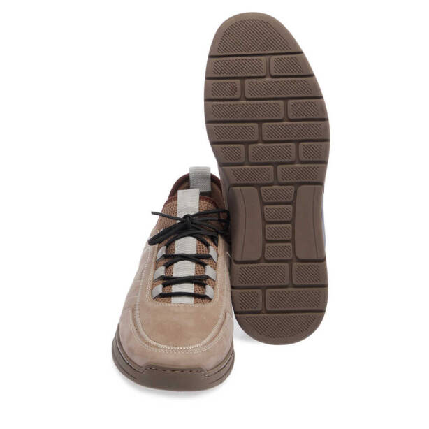 Vizon Deri - Tekstil Erkek Sneaker - E24I1AY56614-A65 - 4