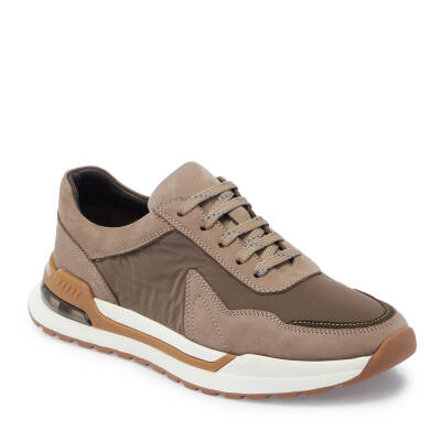 Vizon Deri - Tekstil Erkek Sneaker - E25I1AY57288-A65 - 1