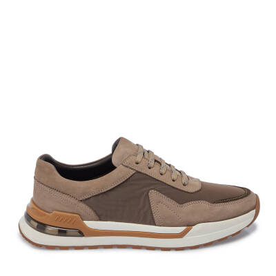 Vizon Deri - Tekstil Erkek Sneaker - E25I1AY57288-A65 - 3