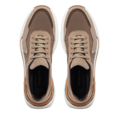 Vizon Deri - Tekstil Erkek Sneaker - E25I1AY57288-A65 - 5