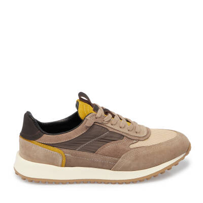 Vizon Deri - Tekstil Erkek Sneaker - E25I1AY57373-A02 - 3