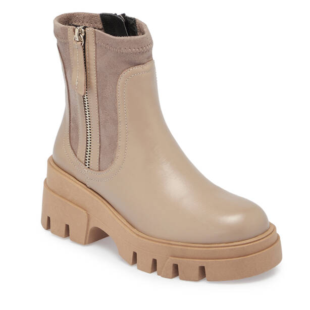 Vizon Deri - Tekstil Kadın Bot - K23K1BT66879-A44 - 1