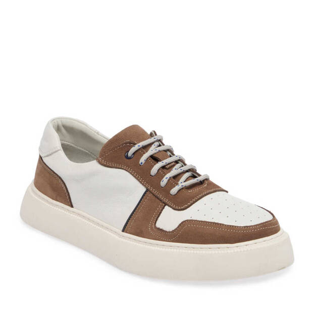 Vizon Hakiki Deri Erkek Sneaker - E24I1AY56814-A65 - Tergan