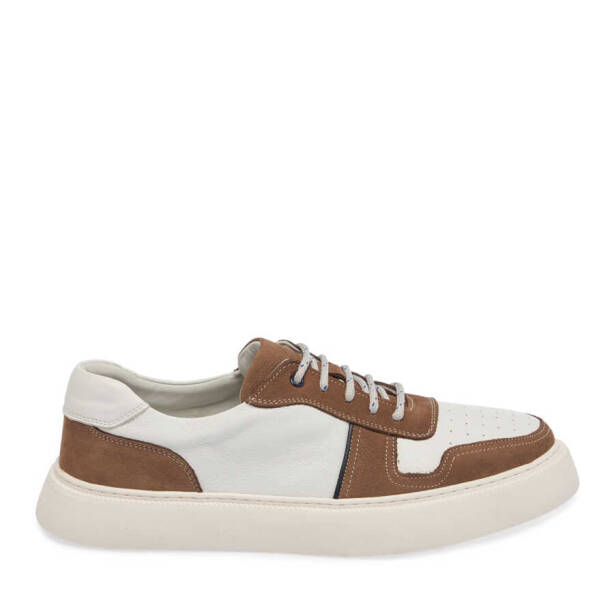 Vizon Hakiki Deri Erkek Sneaker - E24I1AY56814-A65 - Tergan