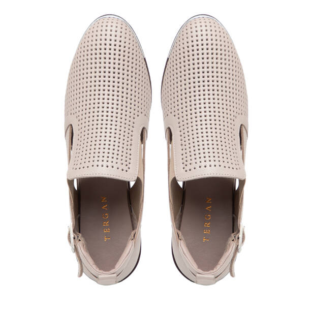 Vizon Hakiki Deri Kadın Casual Ayakkabı - K26I1AY68476-A44 - Tergan