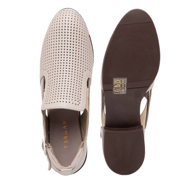 Vizon Hakiki Deri Kadın Casual Ayakkabı - K26I1AY68476-A44 - Tergan