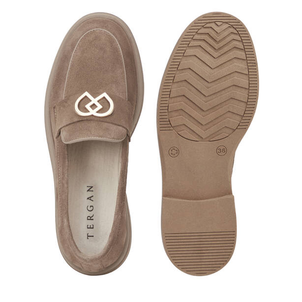 Vizon Hakiki Deri Kadın Loafer - K26I1AY68465-A02 - 6