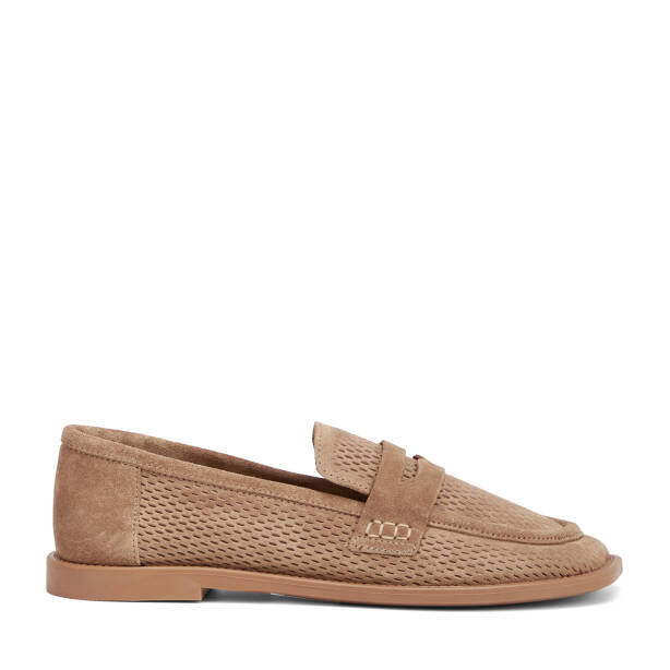 Vizon Hakiki Deri Kadın Loafer - K26I1AY68666-A84 - 1