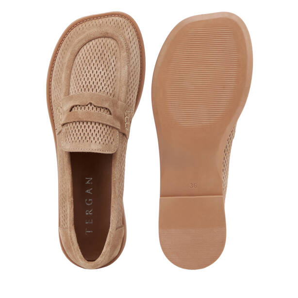 Vizon Hakiki Deri Kadın Loafer - K26I1AY68666-A84 - 6