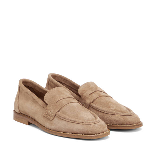 Vizon Hakiki Deri Kadın Loafer - K26I1AY68667-A84 - 2