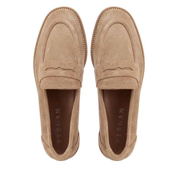 Vizon Hakiki Deri Kadın Loafer - K26I1AY68667-A84 - 5