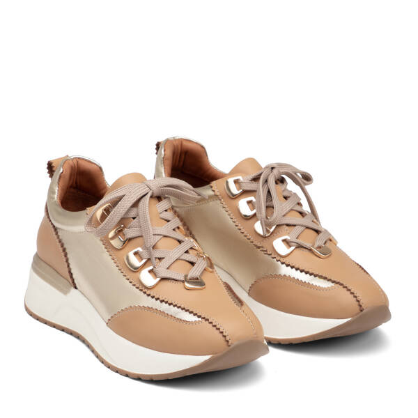 Vizon Hakiki Deri Kadın Sneaker - K26I1AY68468-V0T - 2