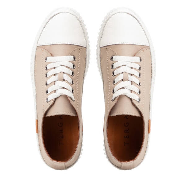 Vizon Hakiki Deri Kadın Sneaker - K4MEAY068703-A44 - 5
