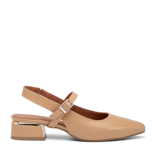 Vizon Hakiki Deri Kadın Topuklu Ayakkabı - K26I1AY68475-V0T - 1