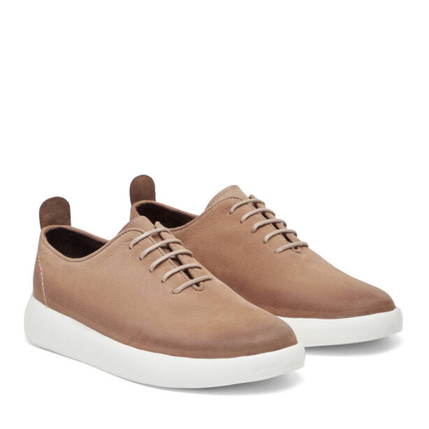 Vizon Hakiki Nubuk Deri Erkek Casual Ayakkabı - E26I1AY57611-B21 - 2