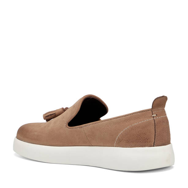 Vizon Hakiki Nubuk Deri Erkek Casual Ayakkabı - E26I1AY57612-B21 - 4