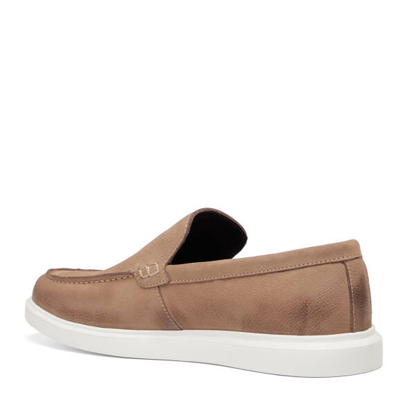 Vizon Hakiki Nubuk Deri Erkek Casual Ayakkabı - E26I1AY57613-B21 - 4