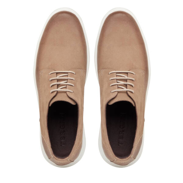 Vizon Hakiki Nubuk Deri Erkek Casual Ayakkabı - E26I1AY57614-B21 - 5