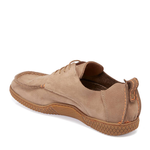 Vizon Hakiki Nubuk Deri Erkek Casual Ayakkabı - E26I1AY57619-B49 - 3