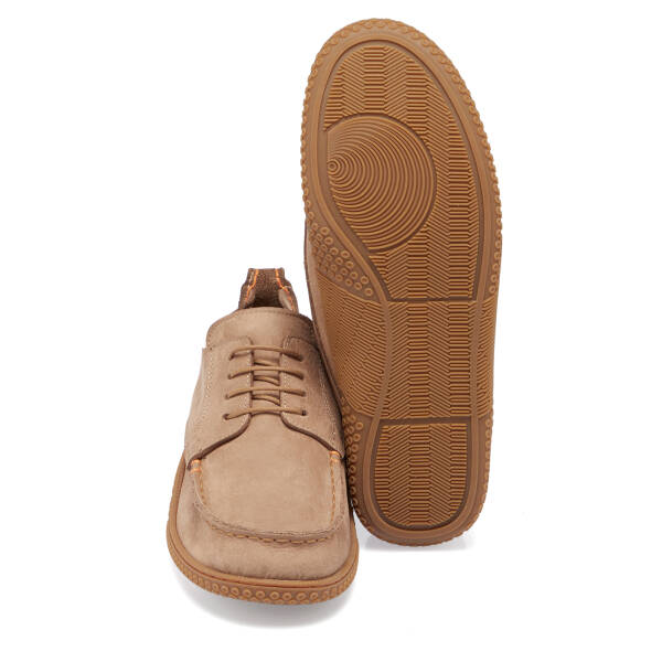 Vizon Hakiki Nubuk Deri Erkek Casual Ayakkabı - E26I1AY57619-B49 - 4